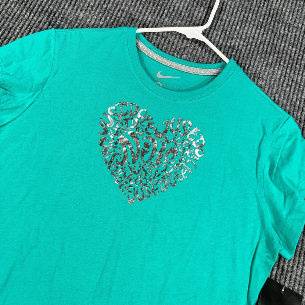 Nike Shirt Girls Youth Size XL Extra Large Green Short Sleeve Casual School New‎